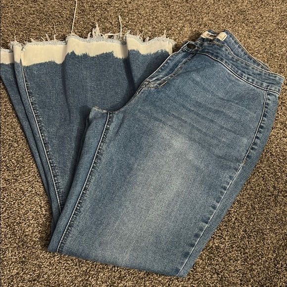 Rock and Roll Bargain Button Bell Jeans - Picture 1 of 7